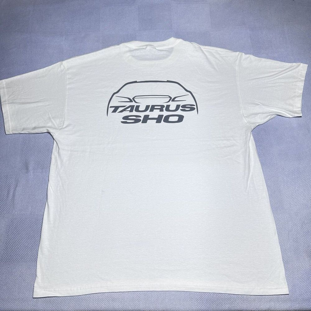 Taurus SHO Super High Output Ford Performance White Car T-Shirt Men's Size 2XL